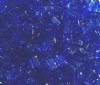 50g 5x4x2mm Transparent Dark Blue Tile Beads